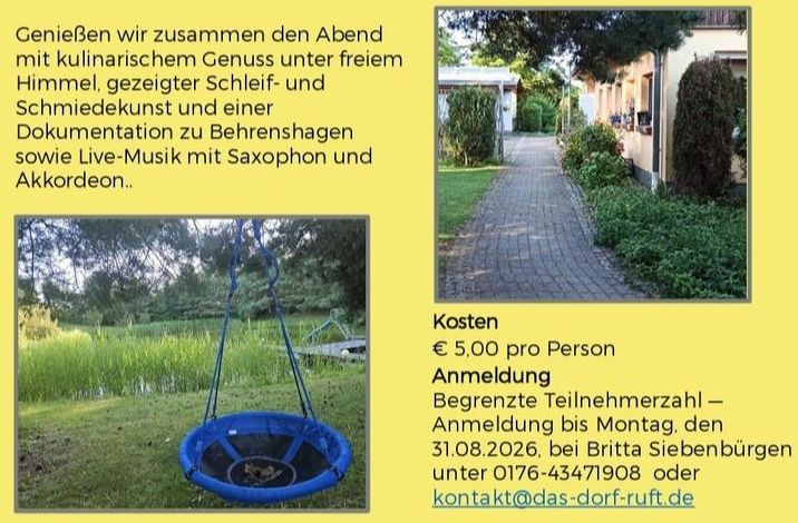 05. September 2026 | Kulturabend "Zu Gast bei Freunden" 05. September 2026 | Kulturabend "Zu Gast bei Freunden"